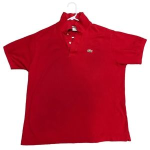 Lacoste Polo L Red Classic Fit (Chest circumference 44-46)